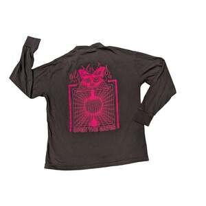 Vitriol Vicky Butterfly Grey Long Sleeve T-Shirt Size M